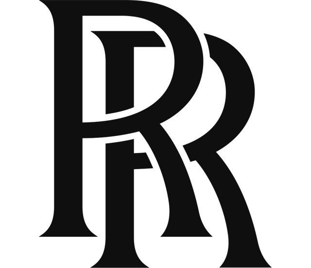 شعار رولز رويس RR (أسود)
